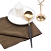 Joanlody Handmade Cloth Napkins Rustic Cotton Linen Napkins 16.5x16.5 Inches