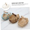 Ciieeo 1Pc Retro Beige Iron Storage Basket Decorative Household Fruit