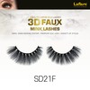 Laflare Silk Lashes 3D FAUX MINK Eyelashes, Light, Reusable, Handmade,