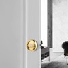 ZZBUY Pocket Door Lock with Key, Round Recessed Pocket Door