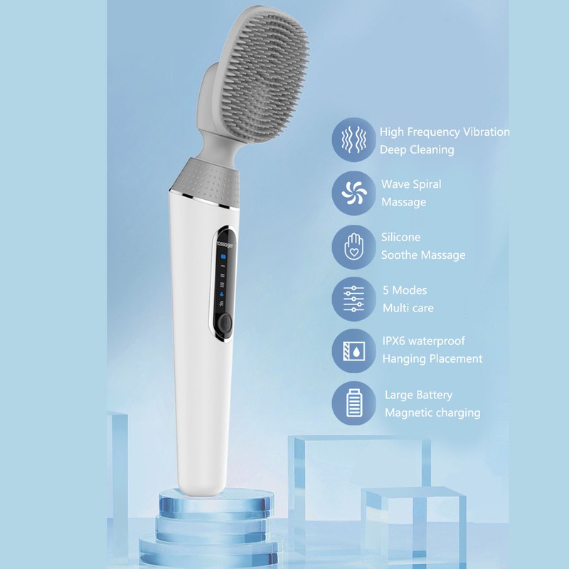 Electric Bath Brush Back Scrubber Exfoliating Cleaning Multi Functional Electronic