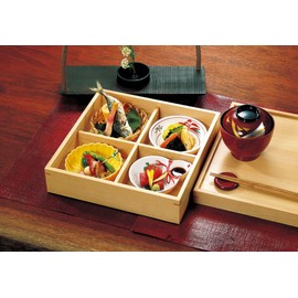 yamako- Hinoki Cypress, 松花堂 Bento Layering Slip On Lid, Lid, 仕切 Set 27291