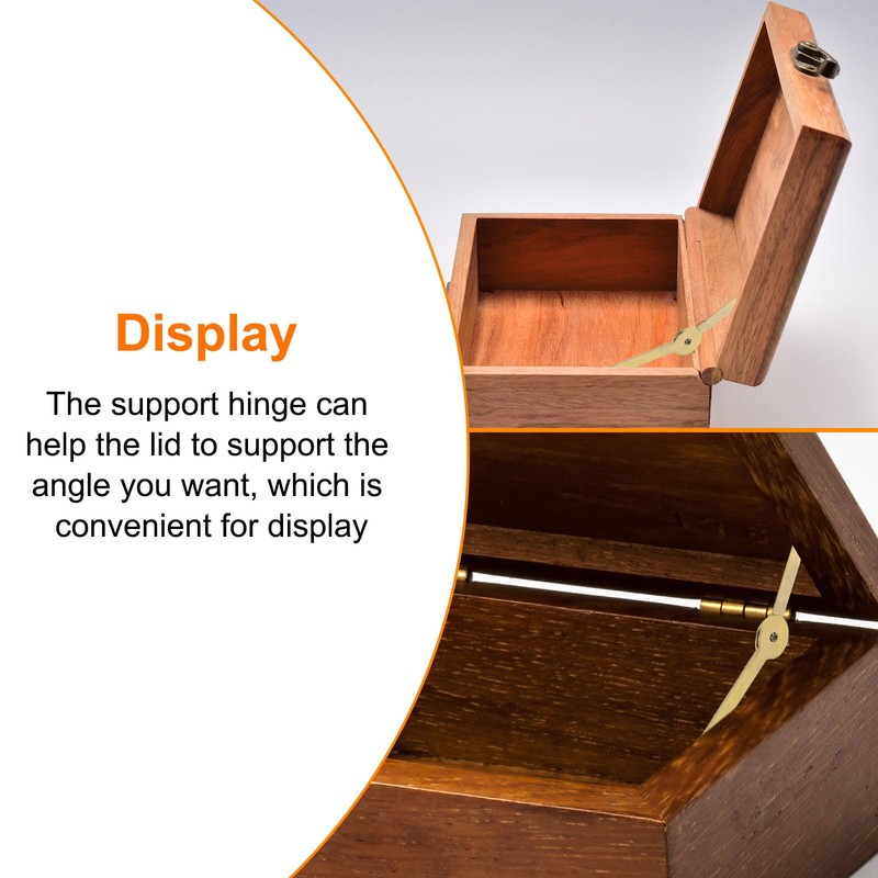 sourcing map 2Pcs Lid Support Hinge, 2.7"x0.8" 180 Degree Rotatable