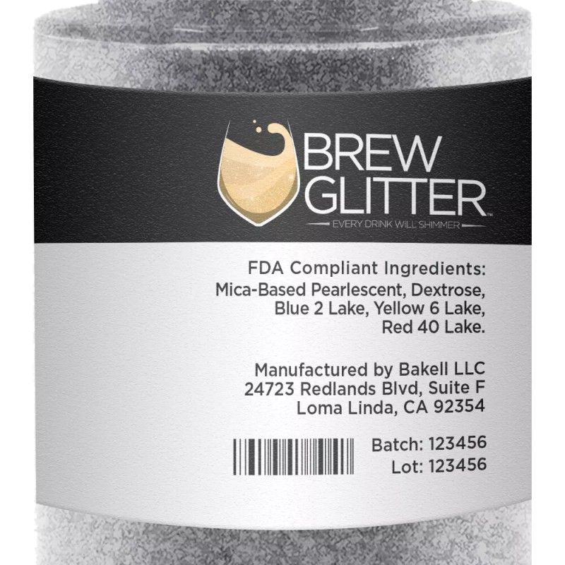 Bakell Silver Edible Glitter Spray Pump for Drinks