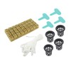 72 Set 1 Inch Rockwool Cubes with 2 Inch Net