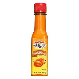 MEXICO LINDO SALSA DE CHILE HABANERO RED SAUCE (Salsa Habanera Roja) 5 fl. oz. (150ml)
