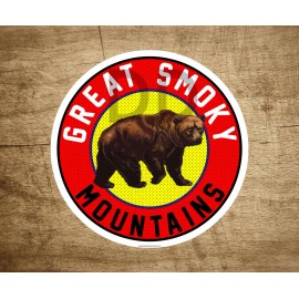 Great Smoky Mountains National Park Tennessee MOUNTAIN Sticker Decal 3" x 3"