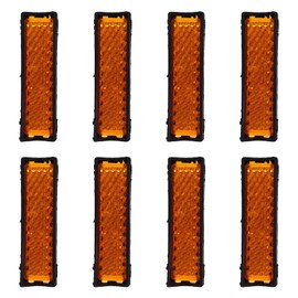 8 x night safety warning pedals, reflectors for bicycle pedals, reflective films for increased visibility, ideal for bicycles in the dark and low light conditions