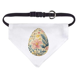 Small 'Floral Easter Egg' Dog/Cat/Pet Bandana (PD00064377)