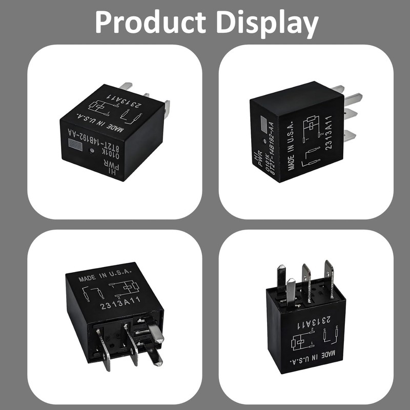 8T2T-14B192-AA Automotive Relay 4-Pack - 12VDC Direct Compatible for Select