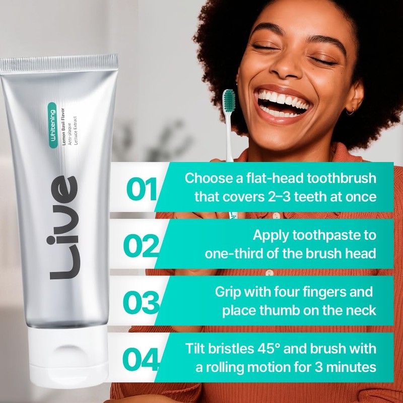 LiveOrals Puredia Whitening Toothpaste 80g – Fluoride-Free, Nano Hydroxyapatite &