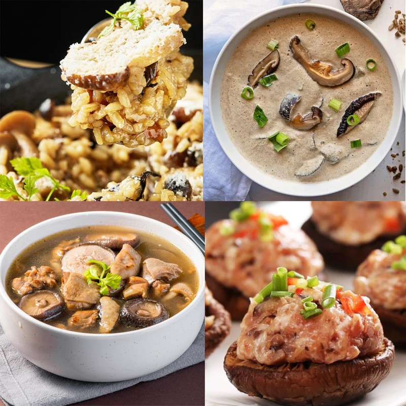 VIGOROUS MOUNTAINS USDA Organic Dried Shiitake Mushrooms Dry Dehydrated Mushrooms