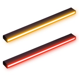 Kinstecks 2PCS Truck Tail Light Turn Signal Light 29LEDs Flowing Signal Lights Brake Lights Driving Lights for Trailer Truck-Red&Yellow