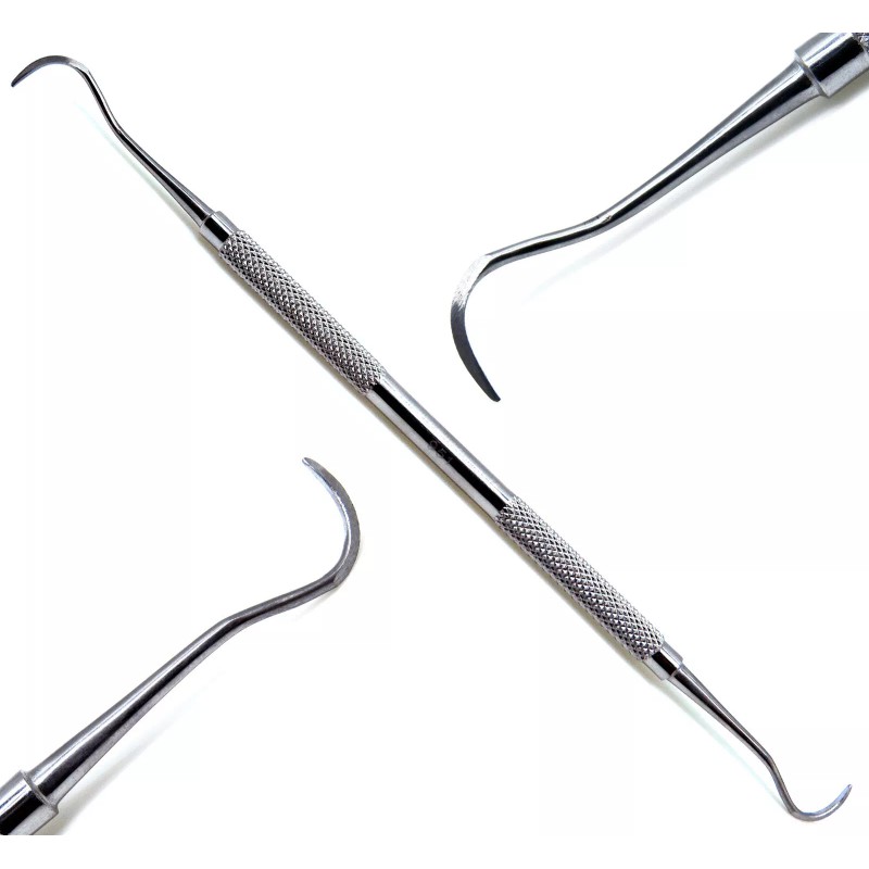 PREMIUM INSTRUMENTS Dental Sickle Scaler Periodontal H6/H7 Explorer Probe Double
