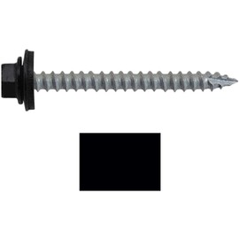 #14 Metal Roofing Screws: (250) Screws x 2-1/2" Galvanized Hex Head Sheet Metal Roof Screw. Self Starting Metal to Wood Sheet Metal Screws with EPDM Washer. for Corrugated Roofing