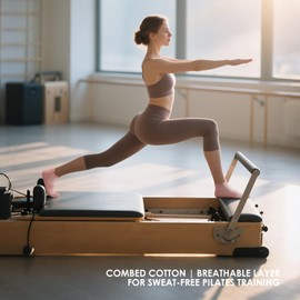 Dersoud Pilates Socks Grip for Women Non-Slip Grippy Yoga Socks Ankle for Barre, Ballet, Barefoot Training & Hospital Use