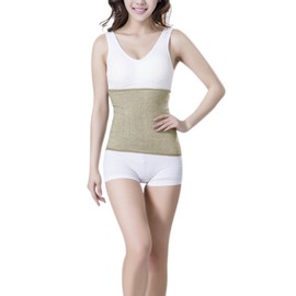 JIAHG Winter Kidney Warmer, Cashmere Back Warmer, Abdominal Warmer, Elastic Waist Support Waist Warmer, Body Warmer, Waist Protector Belt, Band Lumbar Warmer for Women, brown