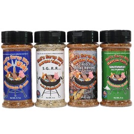 Neil's Sarap BBQ Griddle Essentials 4 Pack Seasonings All-natural Flavor Spice Salt - Specification: 16oz by volume bottles
