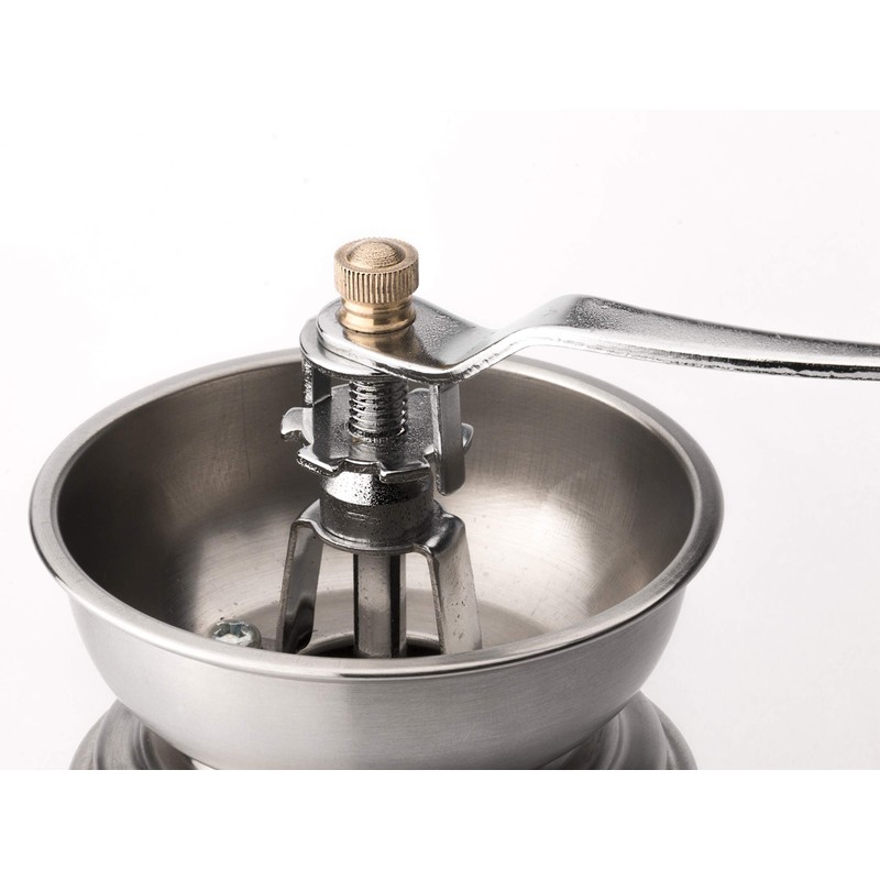 Leopold Vienna Coffee Mill, Stainless Steel, Silver, 10 x 14.9