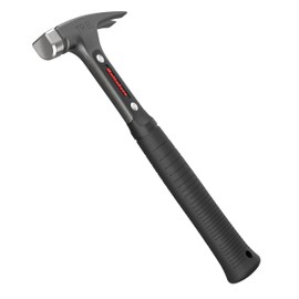Hultafors Electrician's Hammer, 620 g, Steel Claw Hammer, Optimised for Removing Cable Clips and U-shaped Striking Surface for Working Close to Walls, Corners and Ceilings, 820050