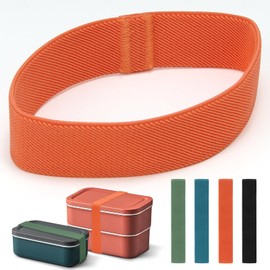 Bento Box Elastic Cinch Belt,4PCS Universal Lunch Box Fixing Strap Compatible With Multiple Meal Box Containers.