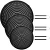 Apidgrowth Silicone Splatter Screen for Frying Pan,Grease Splatter Guard,Heat-Resistant Splatter