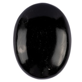 Black Obsidian Palm Stone, Oval Shaped Crystals and Healing Stones- Pocket Worry Stone for Anxiety and Stress Relief - Healing Crystals for Meditation, Reiki, Spiritual and Crystal Gifts