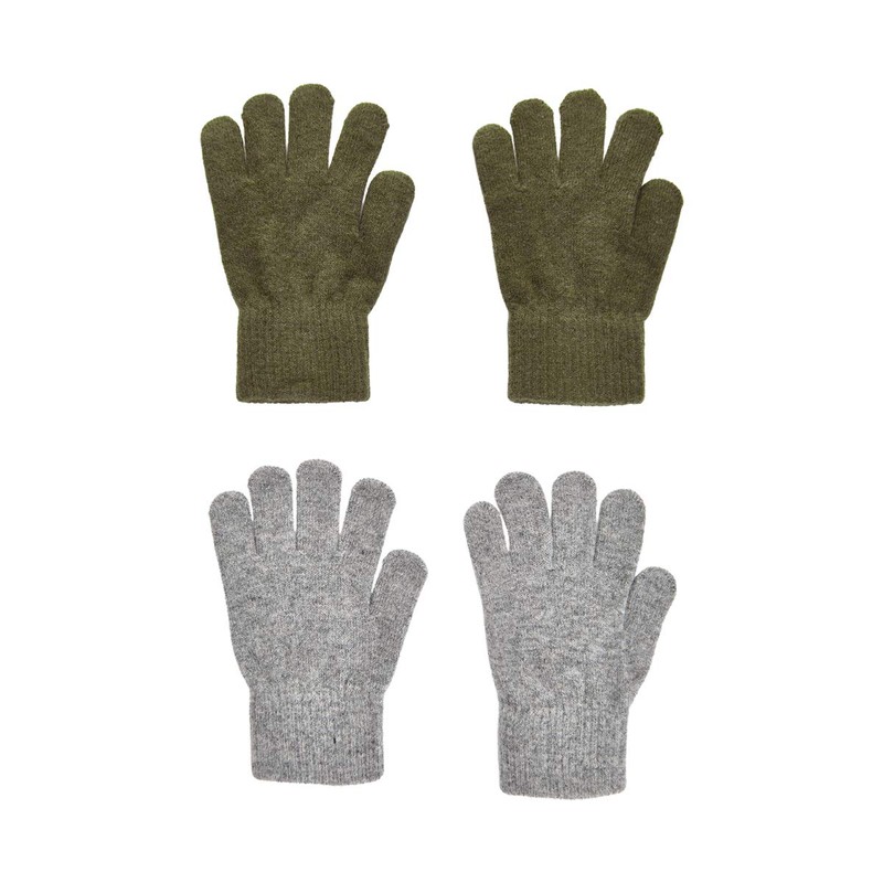 Celavi Unisex Baby Magic Gloves Finger Gloves, Military Olive