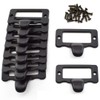 Antique Label Holder Pull Handle, OZXNO 10-Pack Vintage Black Zinc