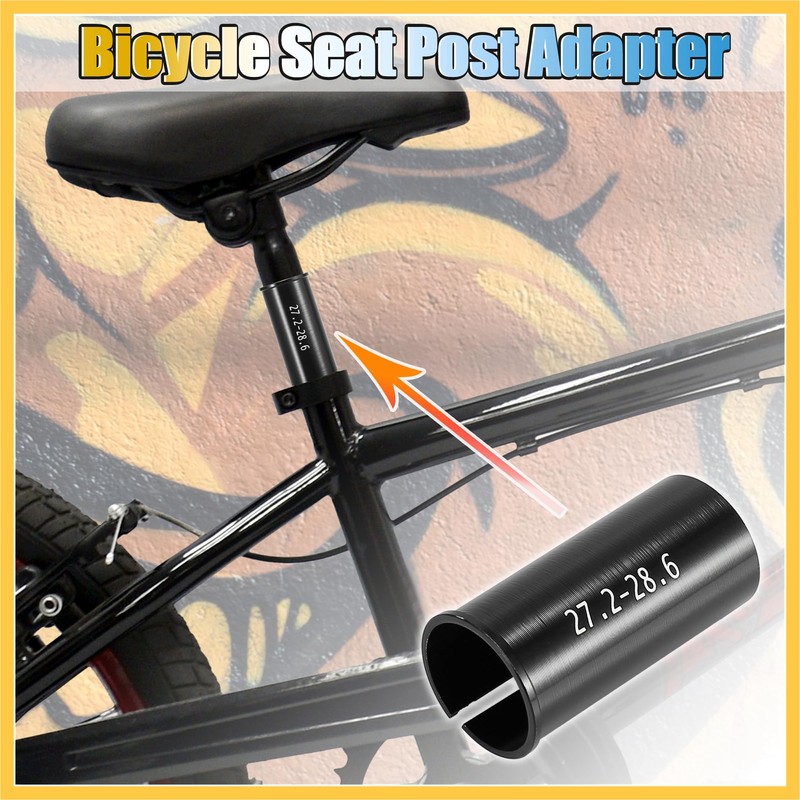 BULLSPANN Seat Post Bicycle Tube Adapter for 27.2mm to 28.6mm