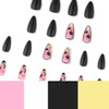 Pink Ombre Press on Nails Medium Almond Fake Nails with