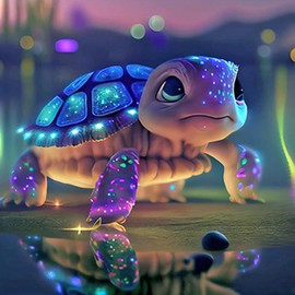 EOBROMD Turtle Diamond Painting Kits for Adults, 5D Animal Diamond Art Kits for Beginners, DIY Full Drill Diamond Dots for Home Wall Art Decor 30x30cm