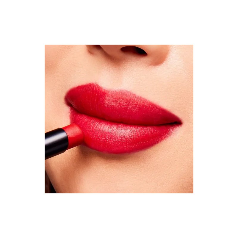 Labial Mac Powder Kiss Velvet Blur Slim Stick Color Ruby