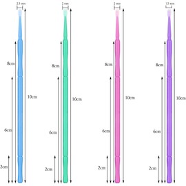 500 microcepillos aplicadores, cabezal flexible ultrafino, microcepillos para extensiones de pestañas, aplicador de máscara, micro cepillos para maquillaje y limpieza, color rosa, 2 mm