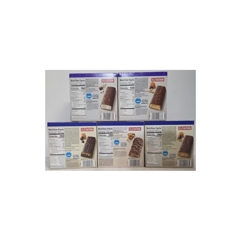 Elevation Endulgent & Snack Advance Bar 5 Flavors Chocolate Coconut,