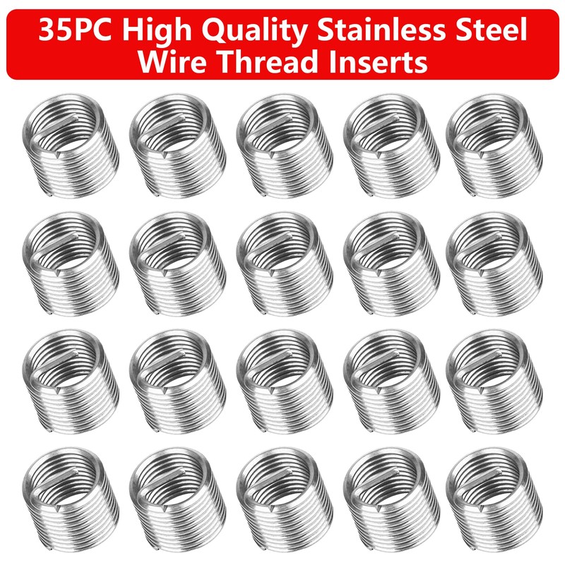 DMNQ Thread Repair Kit Helicoil M6 Set 40 Pieces Thread