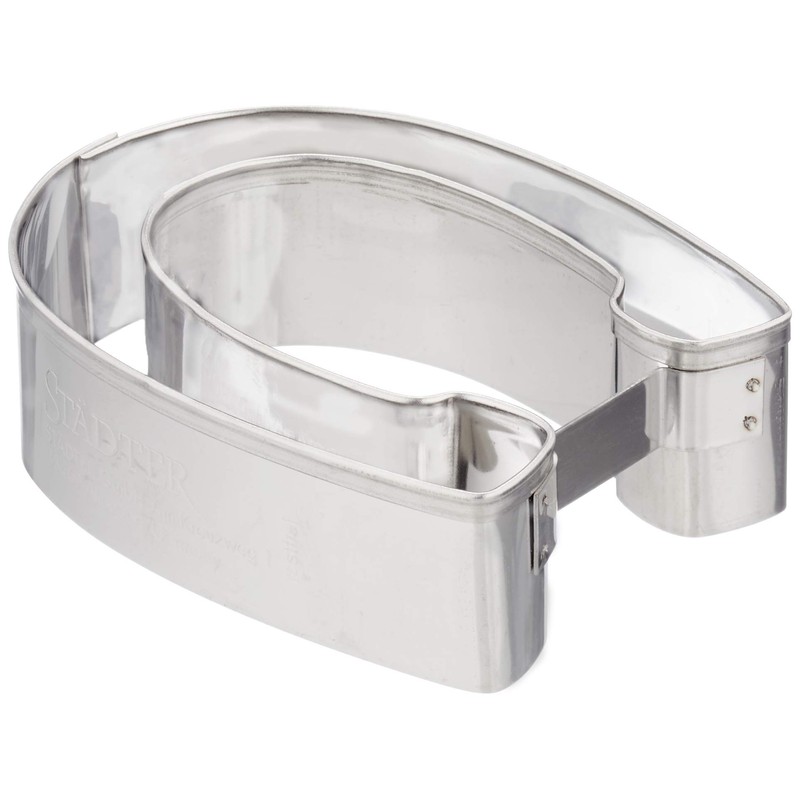 Städter Ausstechform, Edelstahl, Silber, ca. 7,5 cm