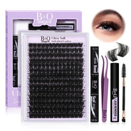 100D 200D Dramatic Soft Kit l Mega Volume Lashes, D-Curl, DIY Dramatic Ultra Soft  Lashes Extension, Waterproof Long Lasting Springtok:_ONLY LASH 200D