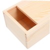 Gadpiparty 2Pcs Wooden Storage Box with Sliding Lid Rustic Keepsake