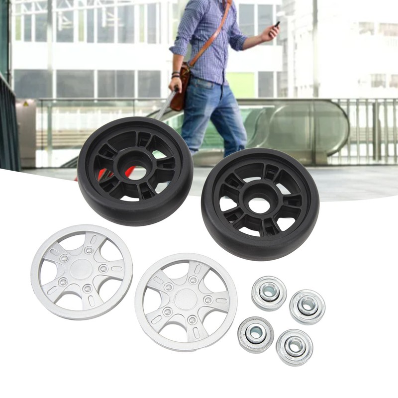 4 Set Luggage Wheels Rotating Flexible Luggage Suitcase Replacement Wheels