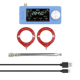 Aswalling SI4732 Mini Radio Receiver 10Khz-180Mhz Portable Radio+2 Type Antenna Kit AM FM Radio HF SW MW VHF Mini SI4732 Radio