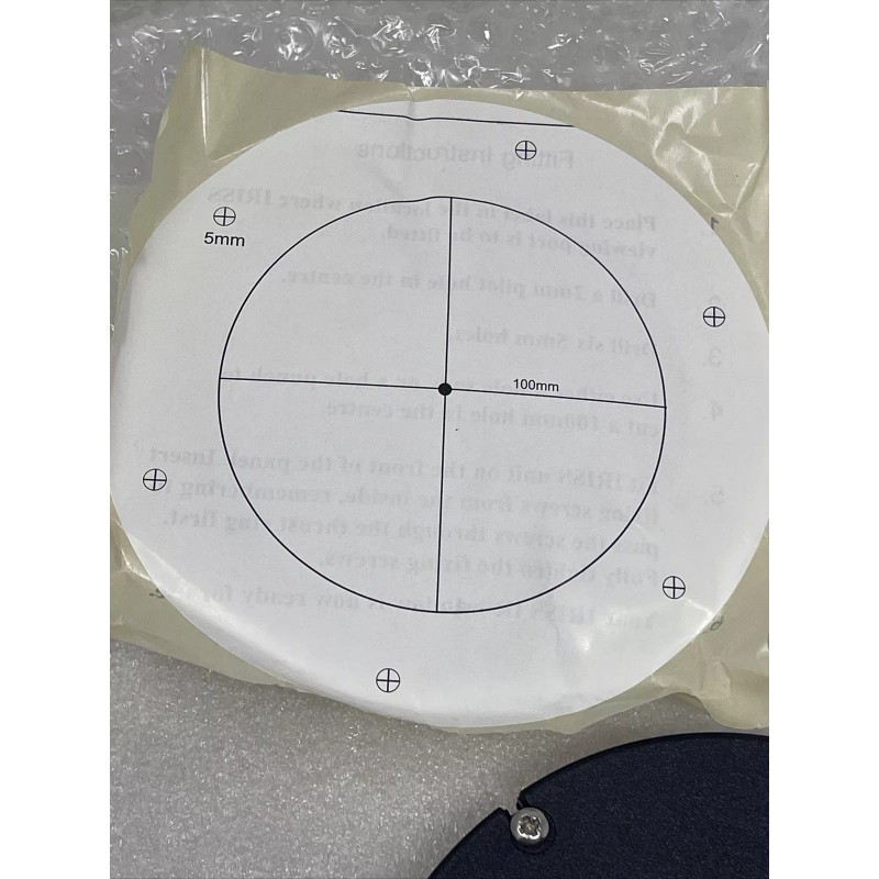 IRISS VPFR-100 Infrared 4” Viewing Window Pane, Round, New, USA