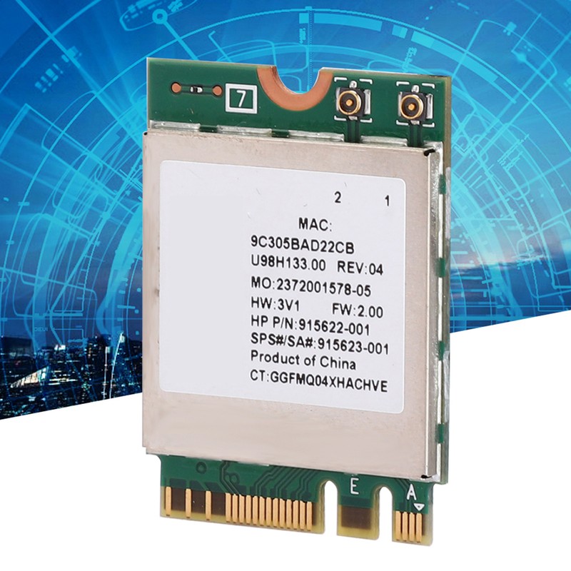 Network Card RTL8822BE Dual Band 2.4G/5G M.2 Interface Support for