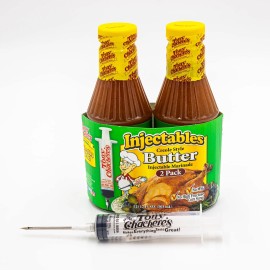 Tony Chachere's 2 Pack Creole Style Butter Marinade Injector Kit | Perfect fo...