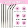 XccMe 6 PACK Stainless Steel Smoothie Straws,0.4'' Extra Wide Reusable