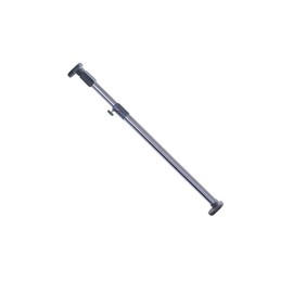 BAOYOUNI 25.4mm Adjustable Shower Curtain Rod Tension Rail for Bathroom Wardrobe Kitchen Balcony (Grey, 16-23 Inches)