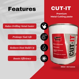 TTP HARD Drills Cutting Fluid for Metal Drilling - Thread Tapping and die & bandsaw Blade Lathe Lubricant, lubricating Water Soluble coolant Compound, Cut or Drill Aluminum & Stainless