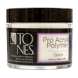 Tones Pro Acrylic Powder Sparkling Clear - Premium Acrylic Nail Powder for Professional Nail Design, Sculpting, and Nail Building - Salon-Quality Acrylic Nail Supplies (8.5 Fl Oz)