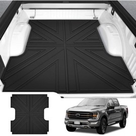 [Overseas] Ford F150 Truck Bed Liner 5.5" Utii Mat Fit FT Short Bed Mat TPE All-Weather Protective Trunk Floor Mat Free size