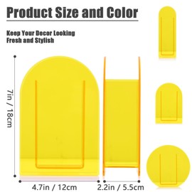 Yellow Acrylic Vase Arched for Modern Aesthetic Room Decor,Plastic Decorative Vase for Bedroom,Living Room Table - Mustard Yellow Acrylic Vase Decorative Centerpiece for Home or Wedding Office